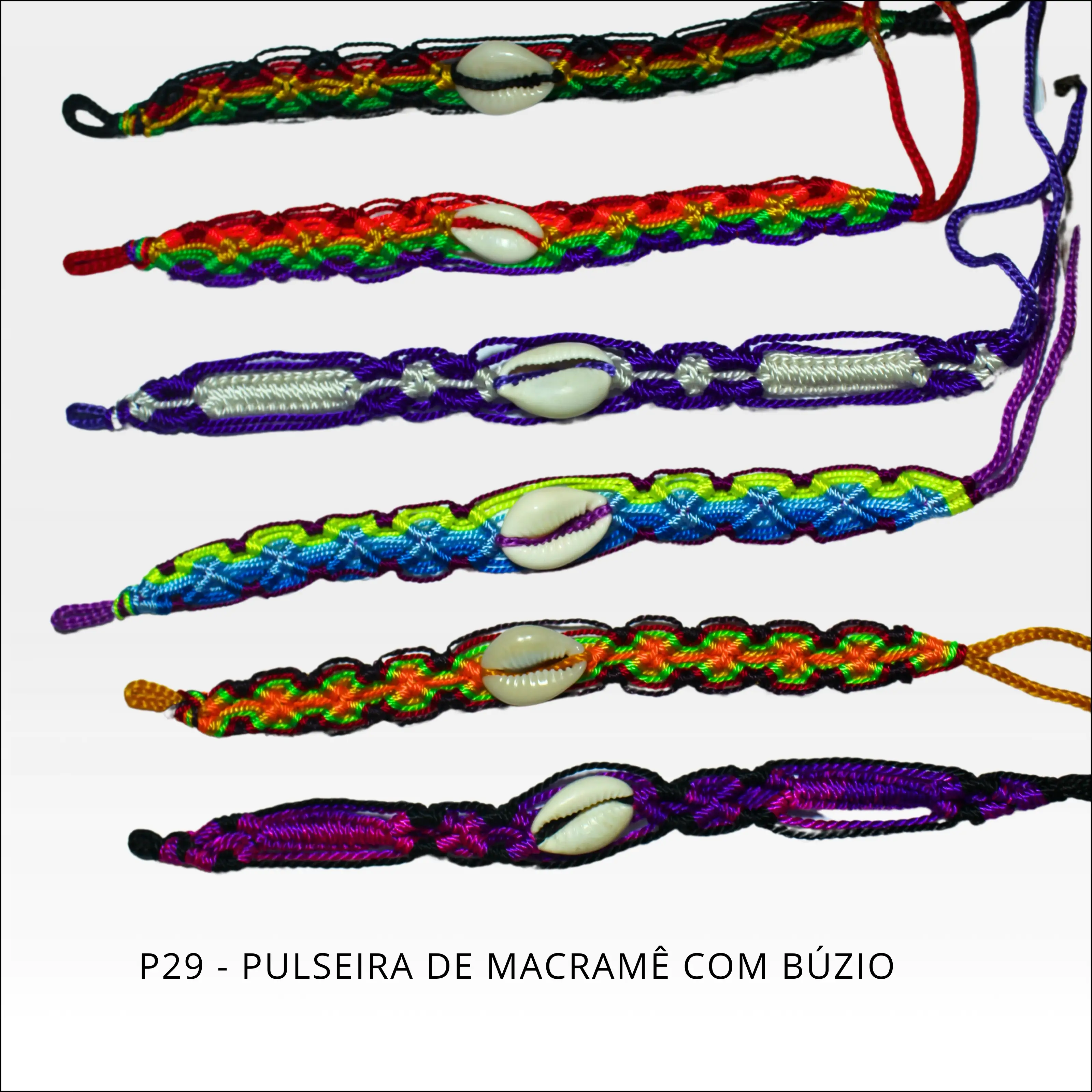 Pulseira Macramê com Búzio