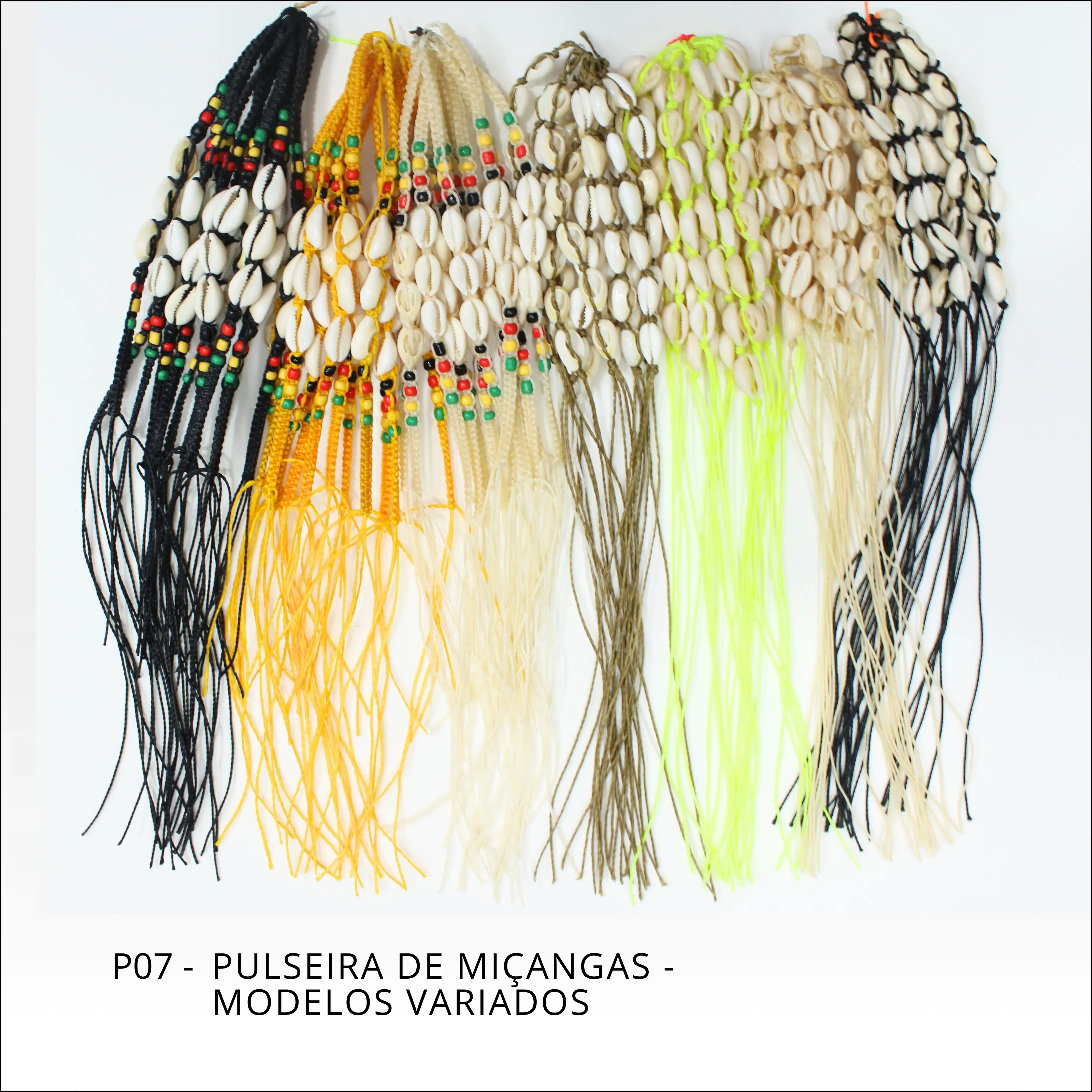 Pulseira de miçangas de modelos variados