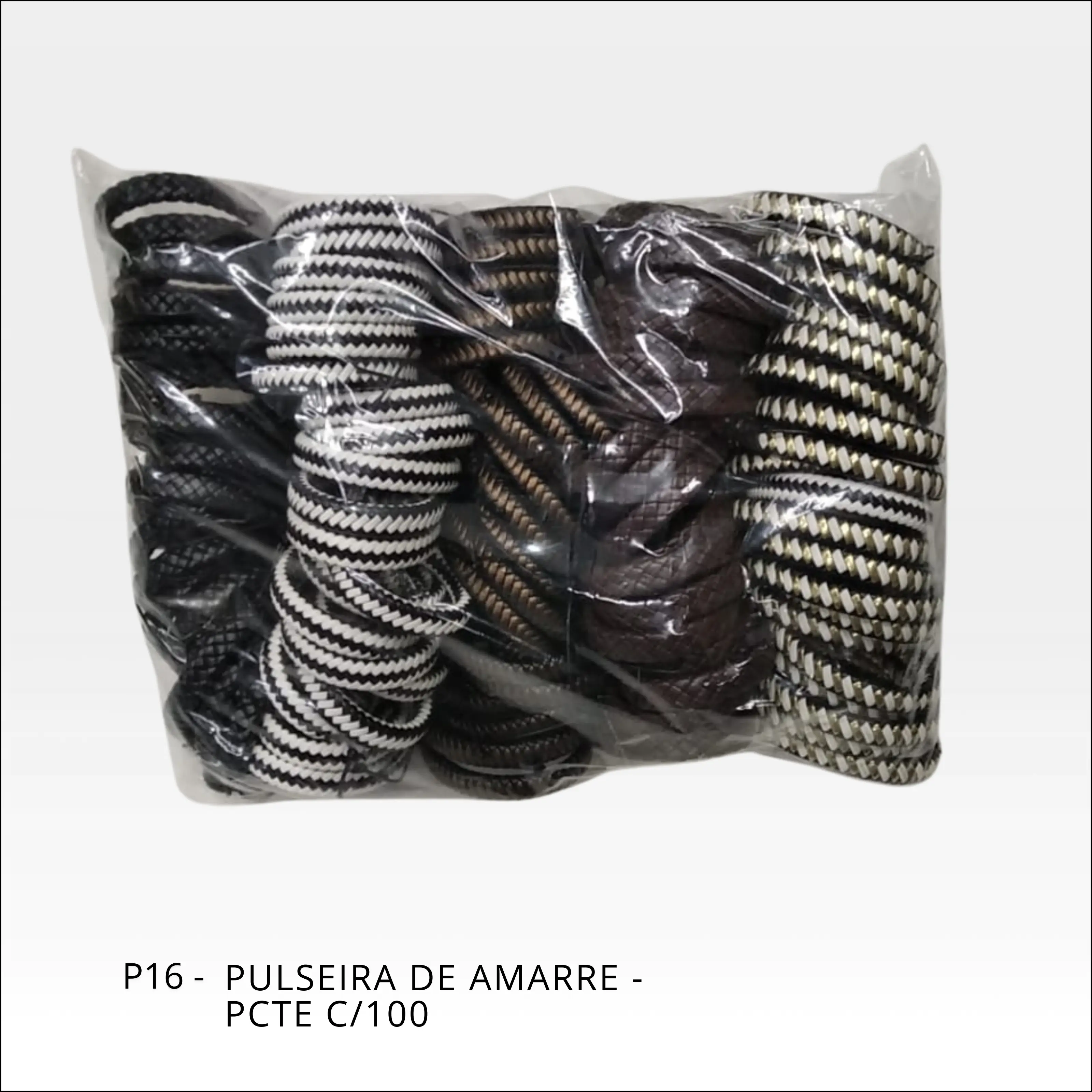 Pulseira de amarre diversas - PCT c/100