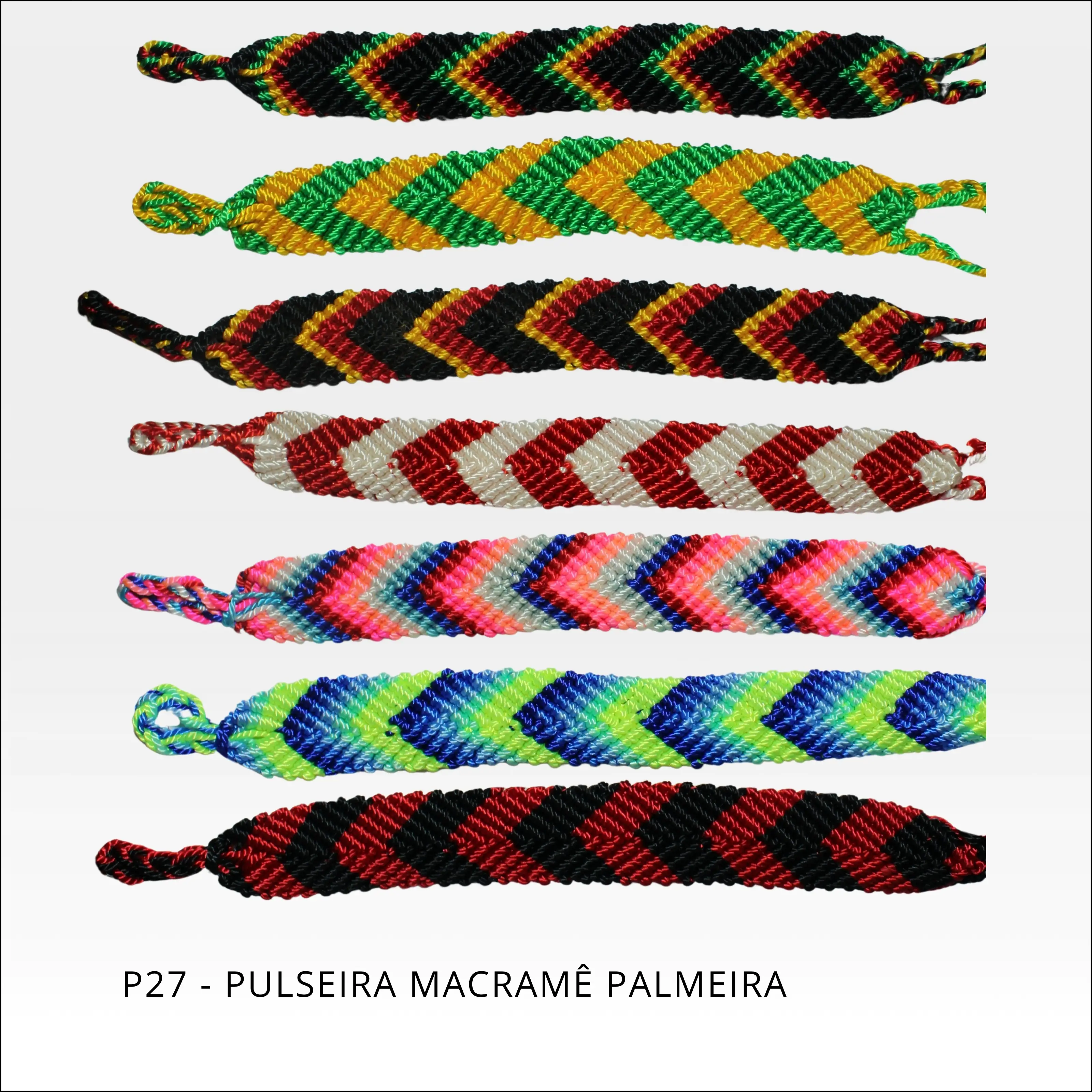 Pulseira de macramê palmeira larga